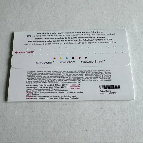 *Retired* Color Street: Wine Down | Deep Purple Red Silver Glitter Fall Dark - Picture 4 of 15